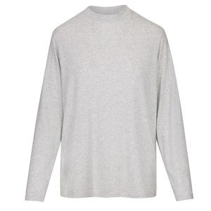 SKIMS BOYFRIEND LONG SLEEVE in LT GRAY